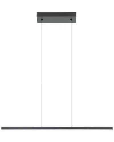 EGLO EGLO AMRISA 1 LIGHT INTEGRATED LED LINEAR PENDANT WITH BLACK FINISH & WHITE DIFFUSER