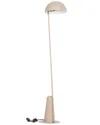 Eglo Aranzola 1 Light Floor Lamp With Sandy Finish & Sandy Metal Shade