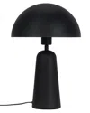 Eglo Aranzola 1 Light Table Lamp Black With White Interior Metal Shade