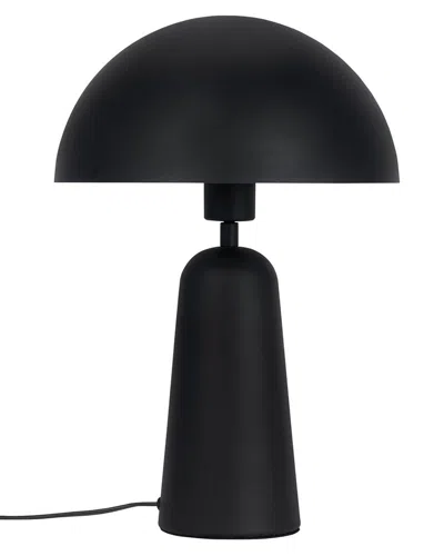 Eglo Aranzola 1 Light Table Lamp Black With White Interior Metal Shade