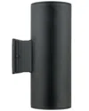 Eglo Ascoli 2 Light Outdoor Wall Light With Black Finish & Clear Glass