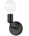 Eglo Avondale 1 Light Open Bulb Wall Light With Matte Black Finish