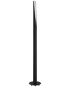 Eglo Barbotto 1 Light Floor Lamp With Matte Black & Silver Finish