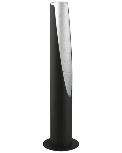 Eglo Barbotto 1 Light Table Lamp With Matte Black & Silver Finish