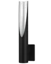 Eglo Barbotto 1 Light Wall Light With Black And Silver Finish