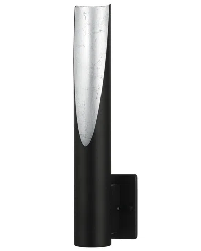 Eglo Barbotto 1 Light Wall Light With Black And Silver Finish