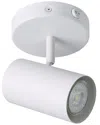 Eglo Calloway 1 Light Fixed Track Light With White Finish & White Lamp Head