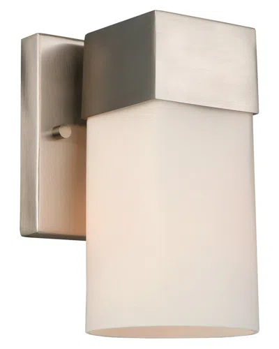 Eglo Ciara Springs 1 Light Wall Light With Brushed Nickel Finish & Frosted Glass Shade