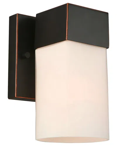 Eglo Ciara Springs 1 Light Wall Light With Oil Rubbed Bronze Finish & Frosted Glass Shade