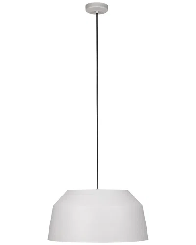 Eglo Contrisa 1 Light Pendant With Black Finish & Grey Metal Shade