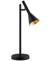 Eglo Cortaderas 1 Light Table Lamp With Black Finish & Black With Gold Interior Metal Adjustable Sha