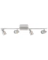 Eglo Davida 4 Light Track Light With Matte Nickel & Chrome Finish & Adjustable Lamp Heads