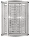 Eglo De Velde 2 Light Wall Light With Matte Nickel Finish & Metal Cage Shade