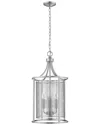 Eglo De Velde 3 Light Pendant With Matte Nickel Finish & Metal Cage Shade