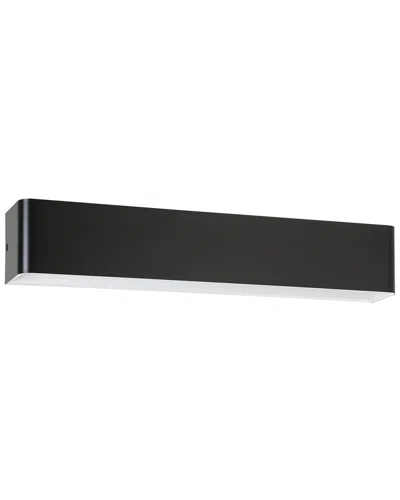 Eglo Dublin 1 Light Led Bath/vanity Light With Black Finish & White Diffuser