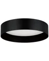 Eglo Ester 1 Light Integrated Led Ceiling Light With Black Finish & White Acrylic Shade