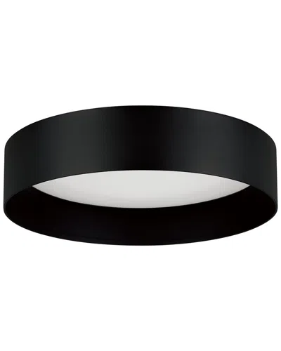 Eglo Ester 1 Light Integrated Led Ceiling Light With Black Finish & White Acrylic Shade