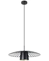 Eglo Felixkirk 1 Light Pendant With Black Finish & Black With Gold Interior Metal Shade