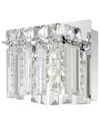 Eglo Fuetescusa 1 Light Wall Light With Chrome Finish & Clear Crystal Like Glass