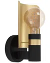 Eglo Hayes 1 Light Wall Light With Black & Gold Finish & Black & Gold Adjustable Shade Plate