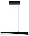 Eglo Isidro 1 Light Integrated Led Linear Pendant With Black Finish & White Acrylic Shade