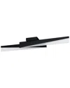 Eglo Isidro 2 Light Integrated Led Ceiling Light With Black Finish & White Acrylic Shade