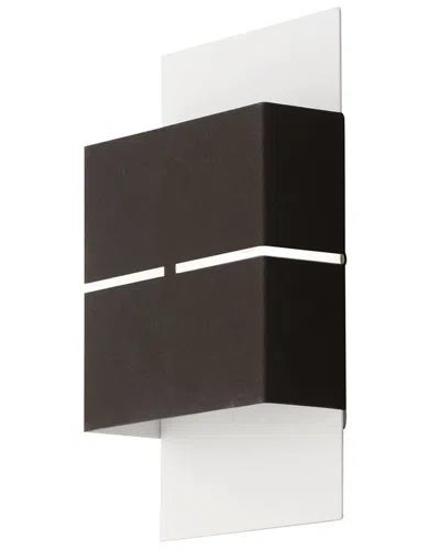 Eglo Kibea 2 Light Integrated Led Outdoor Wall Light With Matte Black Finish