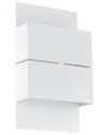 Eglo Kibea 2 Light Integrated Led Outdoor Wall Light With White Finish