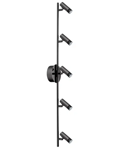 EGLO EGLO LIANELLO 5 LIGHT INTEGRATED LED TRACK LIGHT WITH BLACK CHROME FINISH