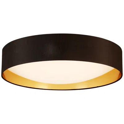 Eglo Lighting Eglo Orme 20" Wide Black And Gold Modern Led Ceiling Light