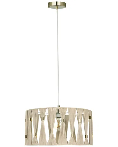 Eglo Macclenny 1 Light Pendant Brushed Brass Finish