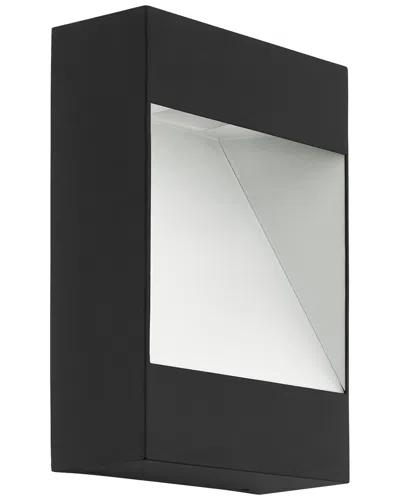 Eglo Manfria 1 Light Integrated Led Outdoor Wall Light With Black & White Finish