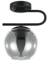 Eglo Marojales 1 Light Ceiling Light With Matte Black Finish & Smoked Glass Shade