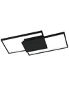 Eglo Milanius 1 Light Integrated Led Ceiling/wall Light With Matte Black Finish