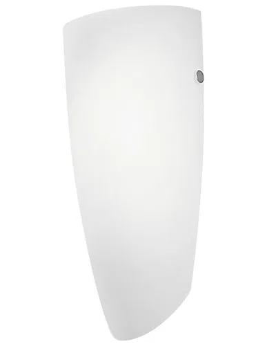 Eglo Nemo 1 Light Wall Light With Matte Nickel Finish & Opal Frosted Glass