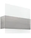 Eglo Nikita 1 Light Integrated Led Track Light With Matte Nickel Finish & Satin Glass