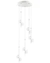 Eglo Olindra 10 Light Integrated Led Cascade Pendant With White & Chrome Finish