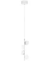 Eglo Olindra 4 Light Integrated Led Mini Pendant With White & Chrome Finish