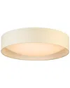 Eglo Orme Integrated Led 20 Ceiling Light With White Fabric Shade & White Acrylic Diffuser
