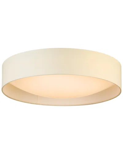 Eglo Orme Integrated Led 20 Ceiling Light With White Fabric Shade & White Acrylic Diffuser
