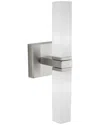 Eglo Palermo 2 Light Bath/vanity Light With Matte Nickel Finish & Opal Frosted Glass