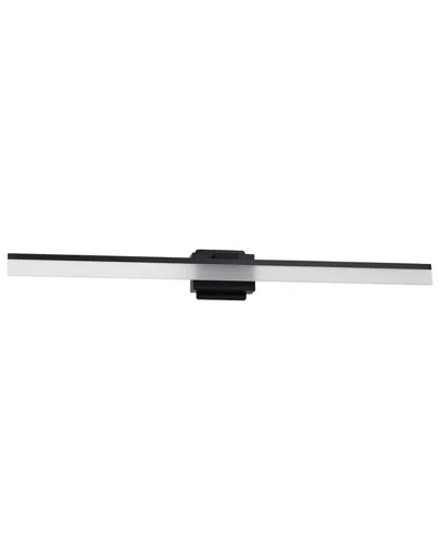 Eglo Palmital 1 Light Integrated Led Bath/vanity Light With Black Finish & Clear Acrylic Shade