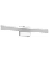 Eglo Palmital Integrated Led Bath/vanity Light With Chrome Finish & Satin Shade