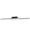 Eglo Palmital Integrated Led Ceiling Light With Black Finish & Satin Shade