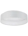 Eglo Palomaro 1 Light Integrated Led Ceiling Light With White Finish, White Diffuser & White Shade
