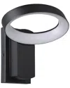 Eglo Pernate 1 Light Led Outdoor Wall Light With Black Finish & White Acrylic Diffuser