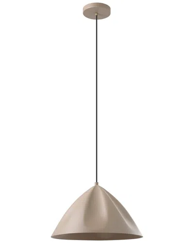 Eglo Podere 1 Light Pendant With Sandy Finish & Sandy Metal Shade