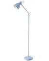 Eglo Priddy 1 Light Floor Lamp With Blue Finish & Blue Metal Shade