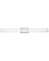 Eglo Ramaro 1 Light Integrated Led Bath/vanity Light With Chrome Finish & White Acrylic Shade