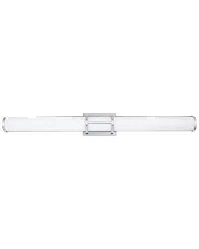 Eglo Ramaro 1 Light Integrated Led Bath/vanity Light With Chrome Finish & White Acrylic Shade